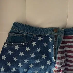 American Apparel Skirts American Apparel American Flag Denim